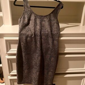 Snakeskin Print Sleeveless Dress